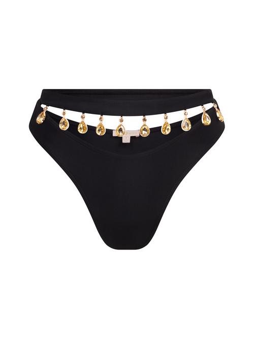 Moda Minx Hera Droplet Cut Out High Waist Bikini Hose Damen