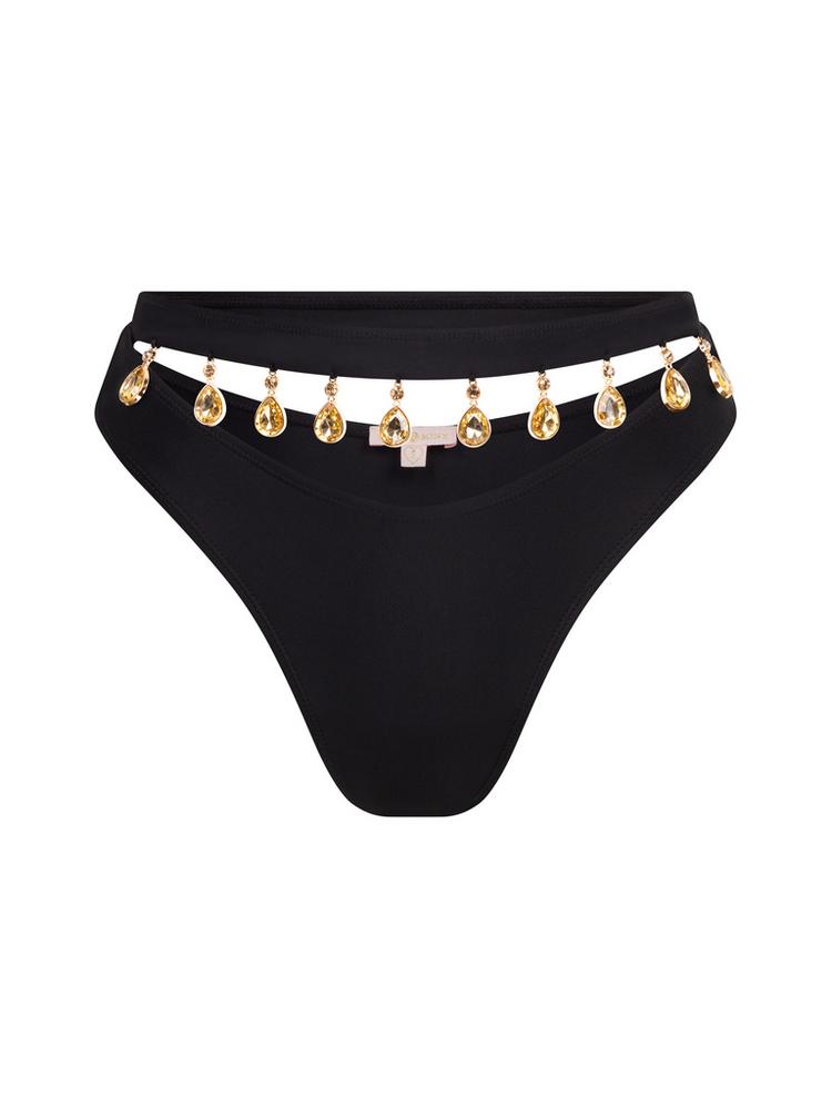 Moda Minx Moda Minx Hera Droplet Cut Out High Waist Bikini Hose Damen - Black - 0 | SportScheck