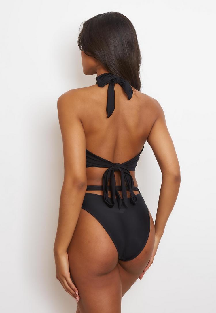 Moda Minx Moda Minx Hera Droplet Cut Out High Waist Bikini Hose Damen - Black - 3 | SportScheck