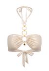 Moda Minx Kos Pendant Hoop Bikini Oberteil Damen - Beige