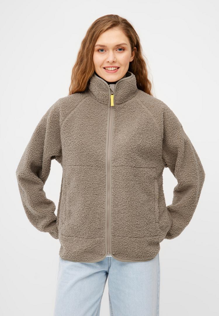 Derbe Derbe Kuschelby Fleecejacke Damen - Cobblestone - 0 | SportScheck