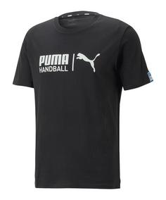 PUMA Handball T-Shirt Fußballshorts Herren schwarz