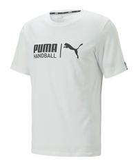 PUMA Handball T-Shirt Fu&szlig;ballshorts Herren - weiss