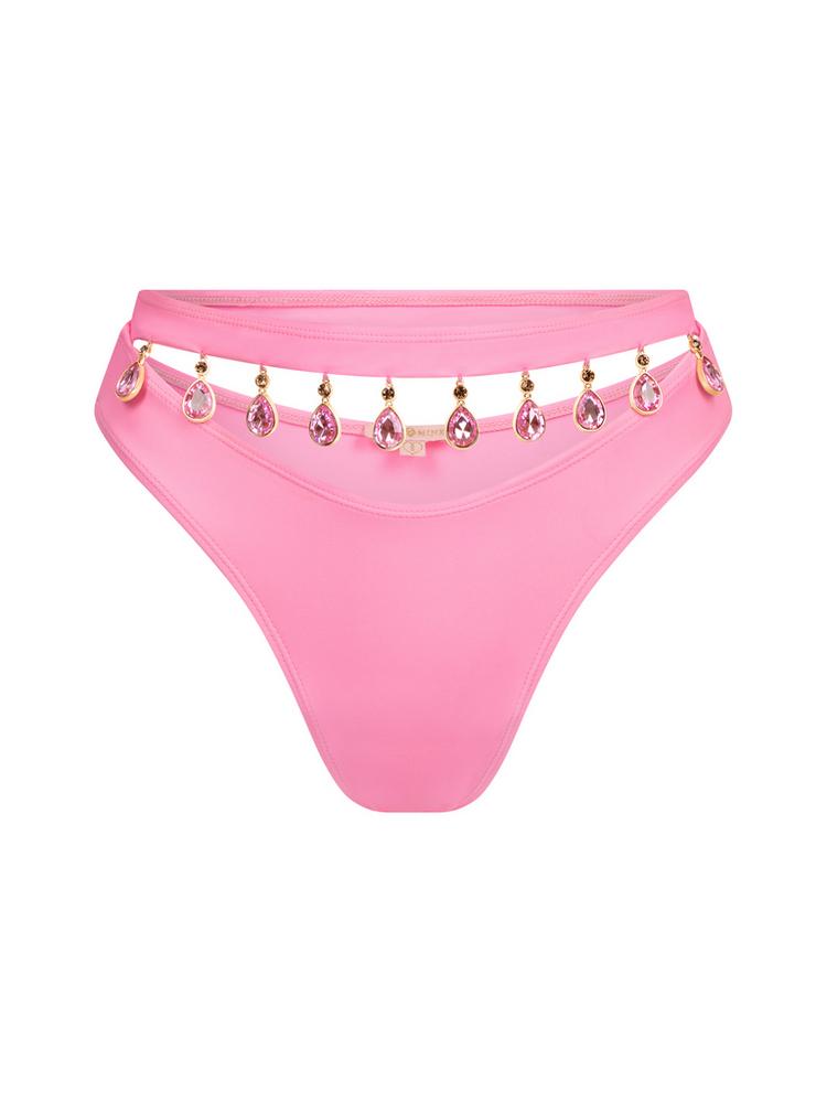 Moda Minx Moda Minx Hera Droplet Cut Out High Waist Bikini Hose Damen - Pink - 0 | SportScheck