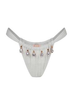 Moda Minx Lumiere Droplet Bikini Hose Damen White