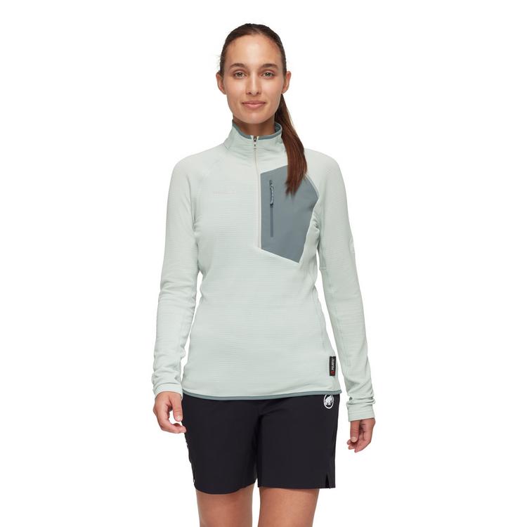Mammut Mammut Aenergy Light ML Half Zip Pull Fleecepullover Damen - silver sage-strata - 0 | SportScheck