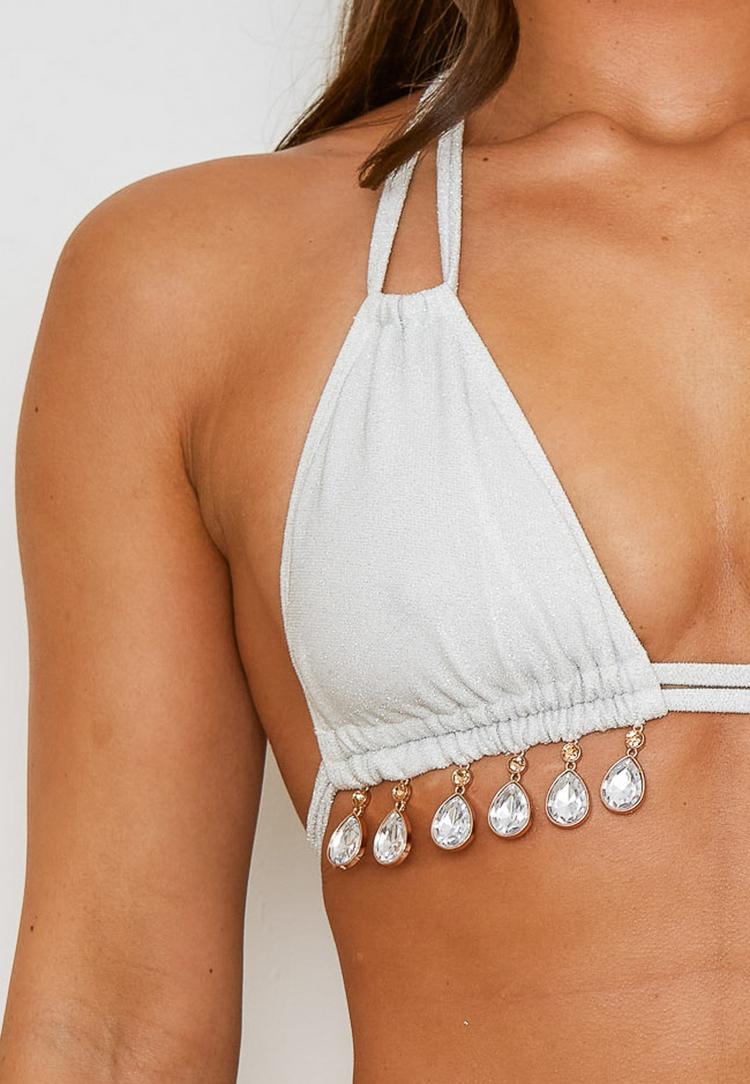 Moda Minx Moda Minx Lumiere Droplet Bikini Oberteil Damen - White - 0 | SportScheck