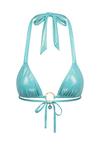 Moda Minx Mykonos Bikini Oberteil Damen - Baby Blue Shimmer