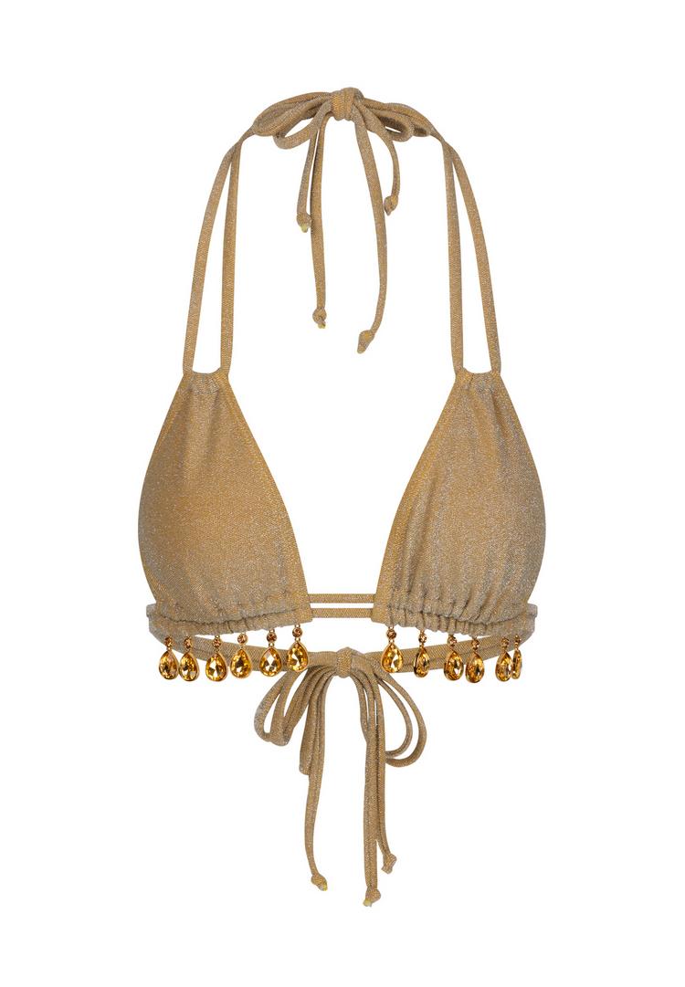 Moda Minx Moda Minx Lumiere Droplet Bikini Oberteil Damen - Gold - 0 | SportScheck