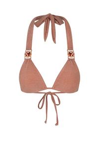 Moda Minx Lumiere Amour Triangle Bikini Oberteil Damen - Soft Peach
