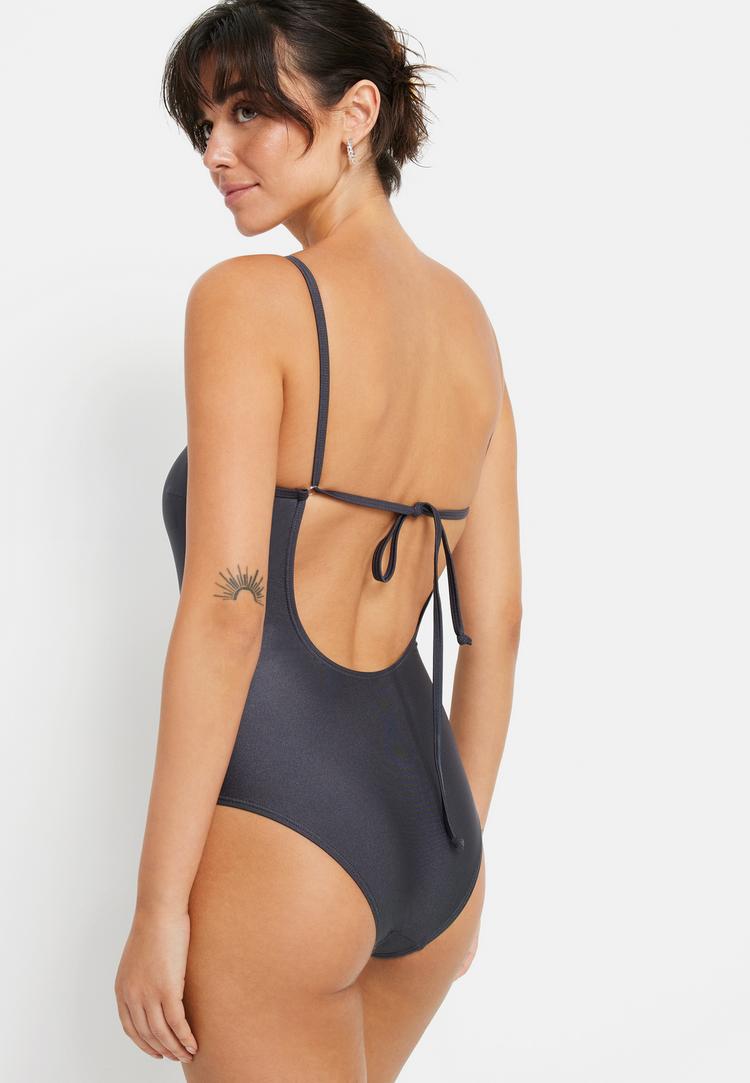 LSCN by Lascana LSCN by Lascana Badeanzug Badeanzug Damen - anthrazit - 1 | SportScheck