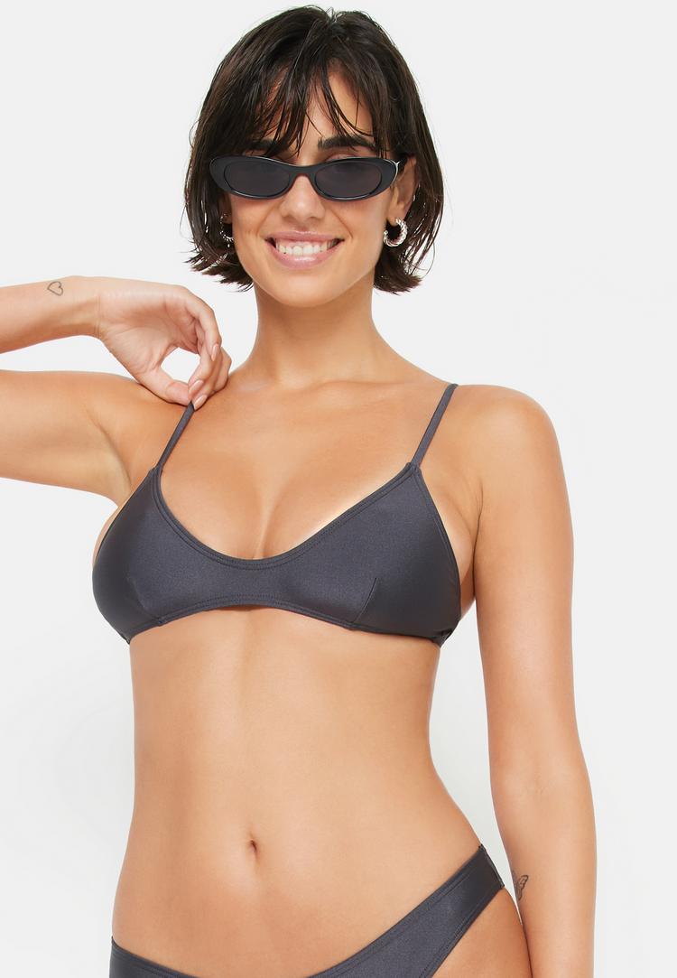 LSCN by Lascana LSCN by Lascana Bustier-Bikini-Top Bikini Oberteil Damen - anthrazit - 6 | SportScheck