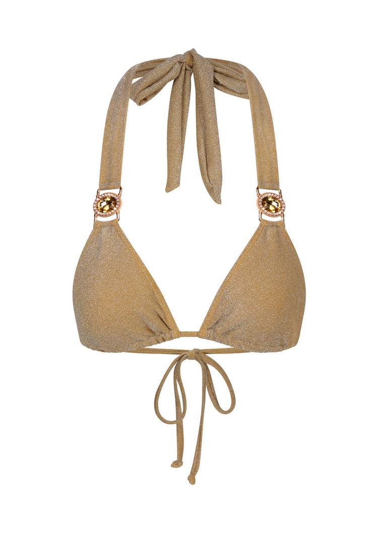 Moda Minx Moda Minx Lumiere Amour Triangle Bikini Oberteil Damen - Gold - 0 | SportScheck