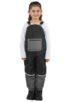 Rückansicht von normani Outdoor Sports Twisp Regenhose Kinder Schwarz