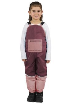 Rückansicht von normani Outdoor Sports Twisp Regenhose Kinder Bordeaux