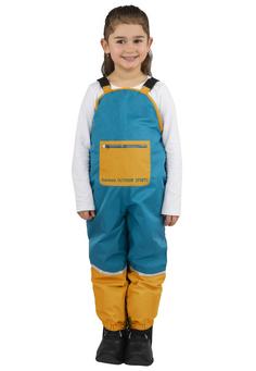 Rückansicht von normani Outdoor Sports Twisp Regenhose Kinder Blau