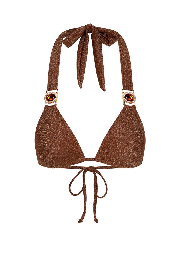 Moda Minx Moda Minx Lumiere Amour Triangle Bikini Oberteil Damen - Caramel - 0 | SportScheck