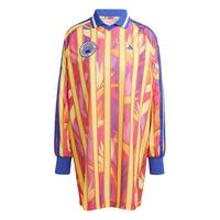 adidas adidas X FARM Premium Kleid Kleid Damen - Bold Pink / Semi Spark / Gold Ochre