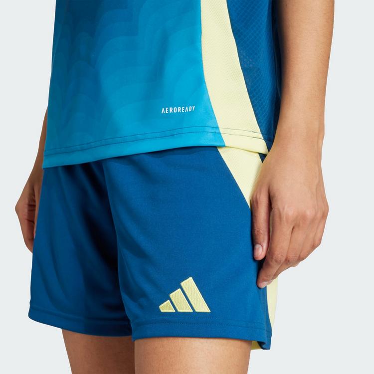 adidas adidas Schweden 25 Frauenteam Ausw&auml;rtsshorts Fu&szlig;ballshorts Damen - Legend Marine - 0 | SportScheck