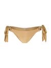 Moda Minx Amour Tie Side Brazilian Bikini Hose Damen - Gold Shimmer