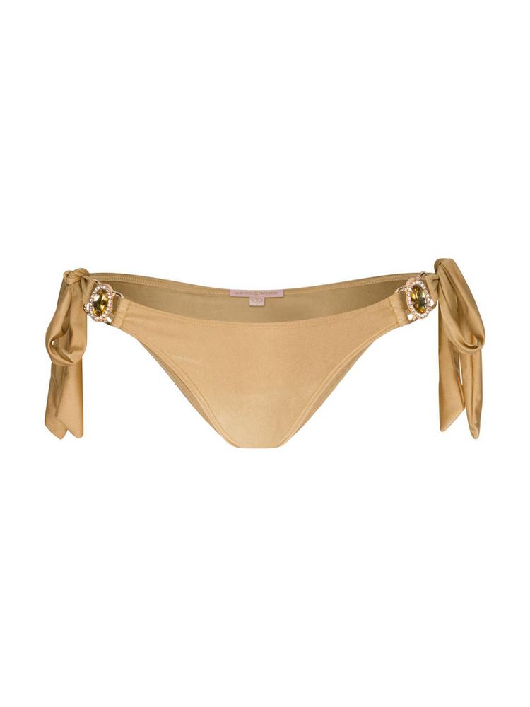 Moda Minx Moda Minx Amour Tie Side Brazilian Bikini Hose Damen - Gold Shimmer - 0 | SportScheck