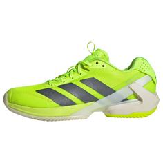 adidas Adizero Ubersonic 5 Clay Tennisschuh Tennisschuhe Damen Lucid Lemon / Iron Metallic / Cloud White