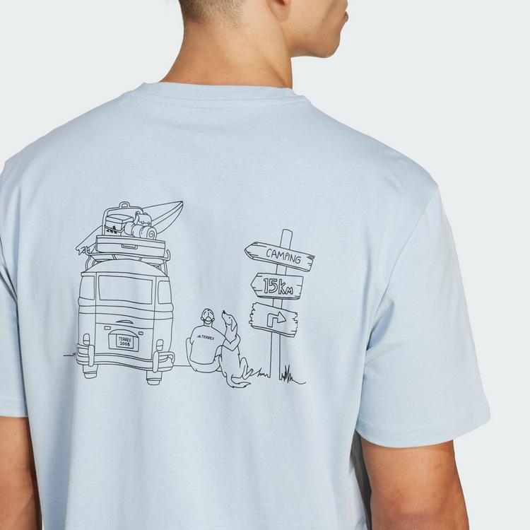 adidas adidas Polygiene Graphic T-Shirt Funktionsshirt Herren - Wonder Blue - 1 | SportScheck