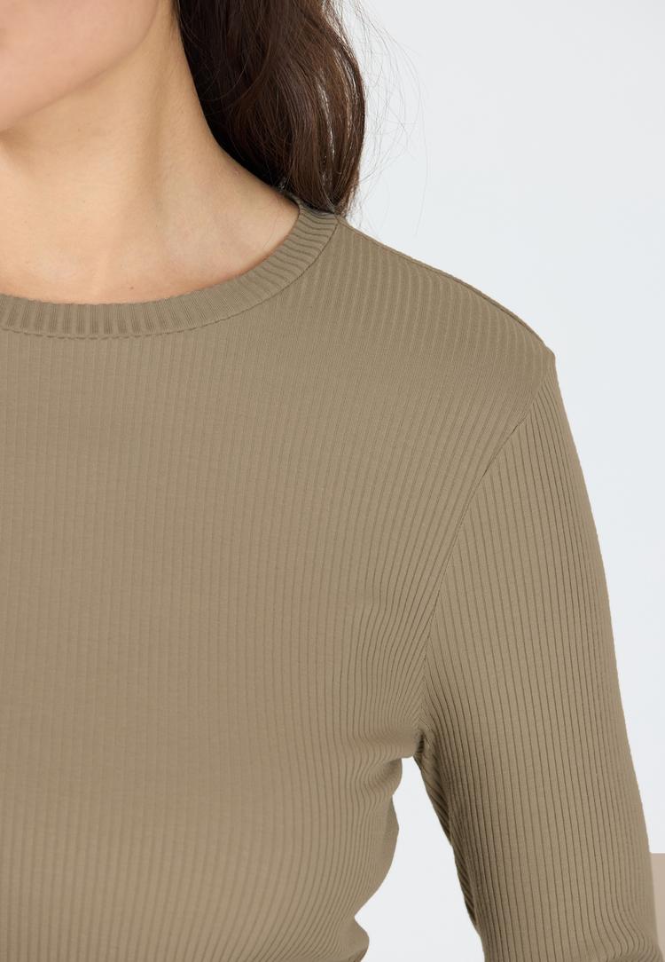 Athlecia Athlecia Lankae Langarmshirt Damen - 1072 Vintage Khaki - 0 | SportScheck