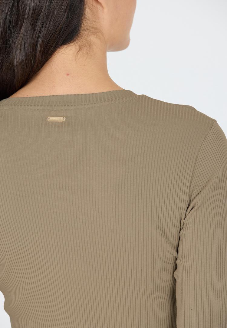 Athlecia Athlecia Lankae Langarmshirt Damen - 1072 Vintage Khaki - 1 | SportScheck