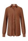 Moda Minx Lumiere Langarmbluse Damen - Caramel