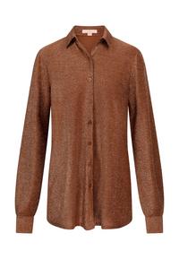 Moda Minx Lumiere Langarmbluse Damen - Caramel