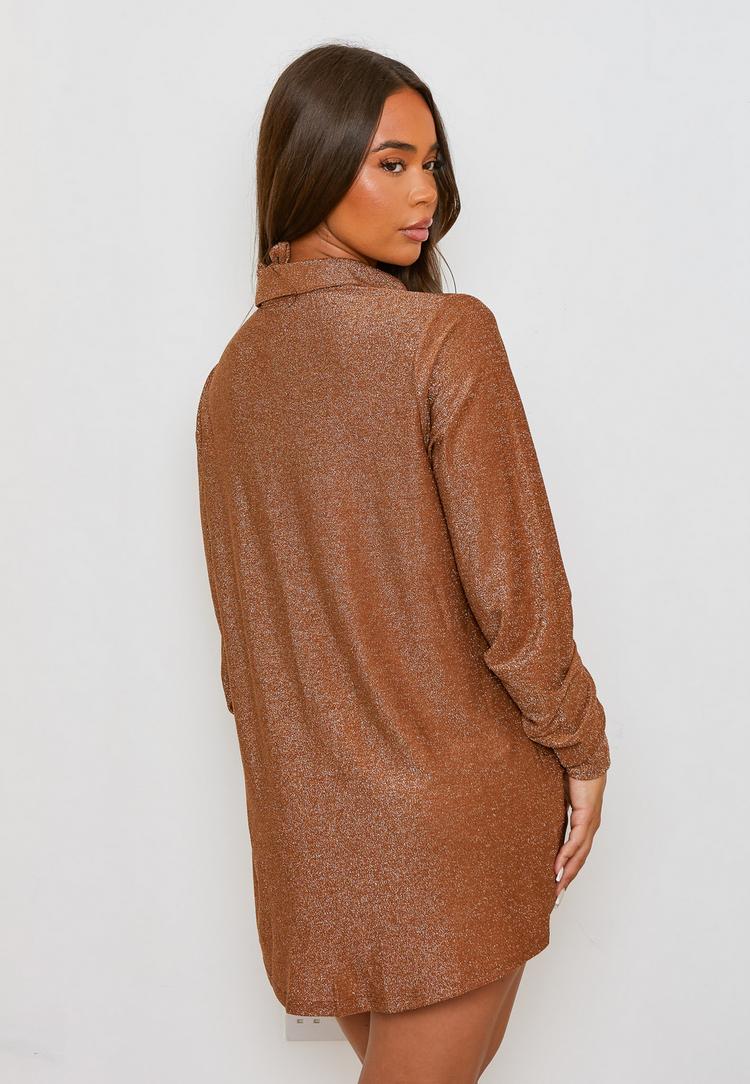 Moda Minx Moda Minx Lumiere Langarmbluse Damen - Caramel - 2 | SportScheck