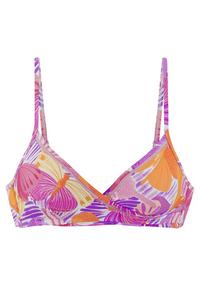 sunseeker Triangel-Bikini-Top Bikini Oberteil Damen - lila-orange