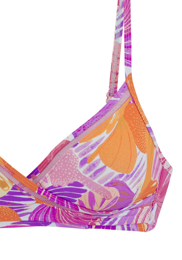 sunseeker sunseeker Triangel-Bikini-Top Bikini Oberteil Damen - lila-orange - 0 | SportScheck