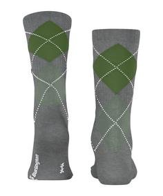 Rückansicht von Burlington Rib Court SO Freizeitsocken Herren light greymel. (3390)