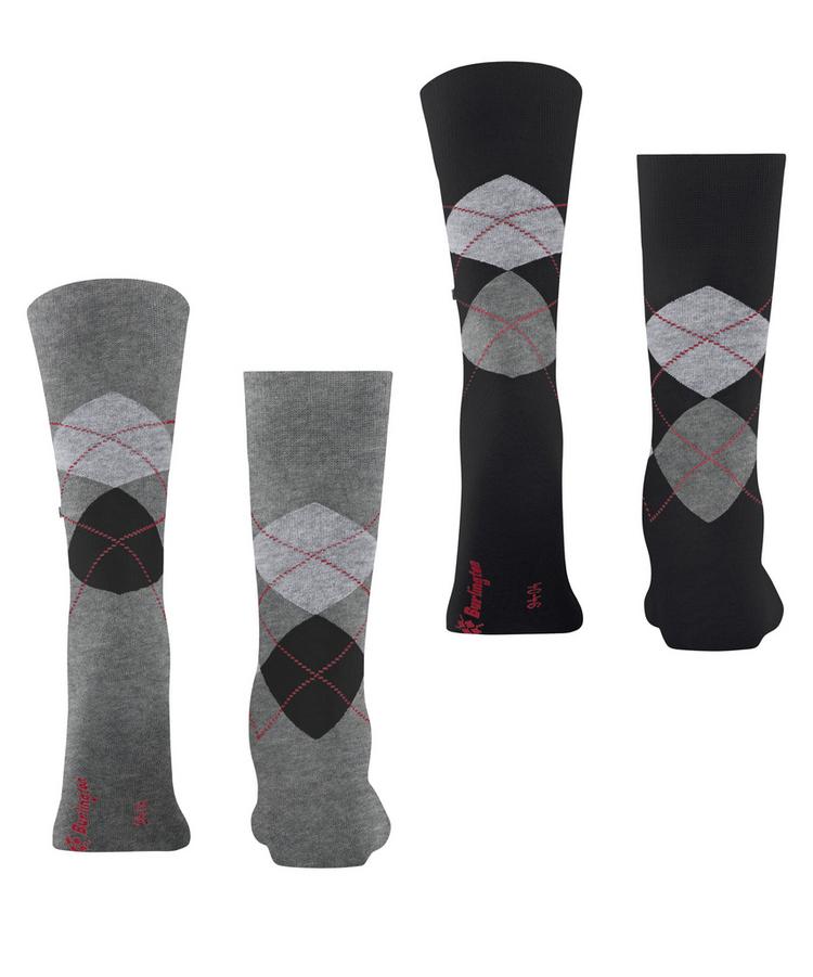 Burlington Burlington Everyday Argyle SO 2-Pack Socken Herren - light greymel. (3390) - 0 | SportScheck