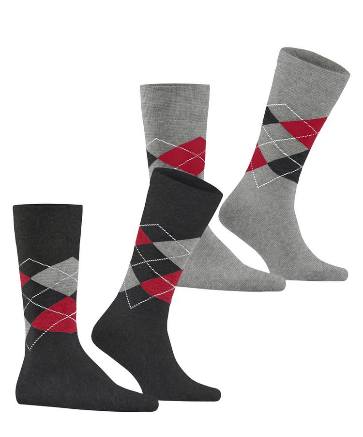 Burlington Burlington Everyday Argyle SO 2-Pack Socken Herren - oil mel. (3986) - 0 | SportScheck