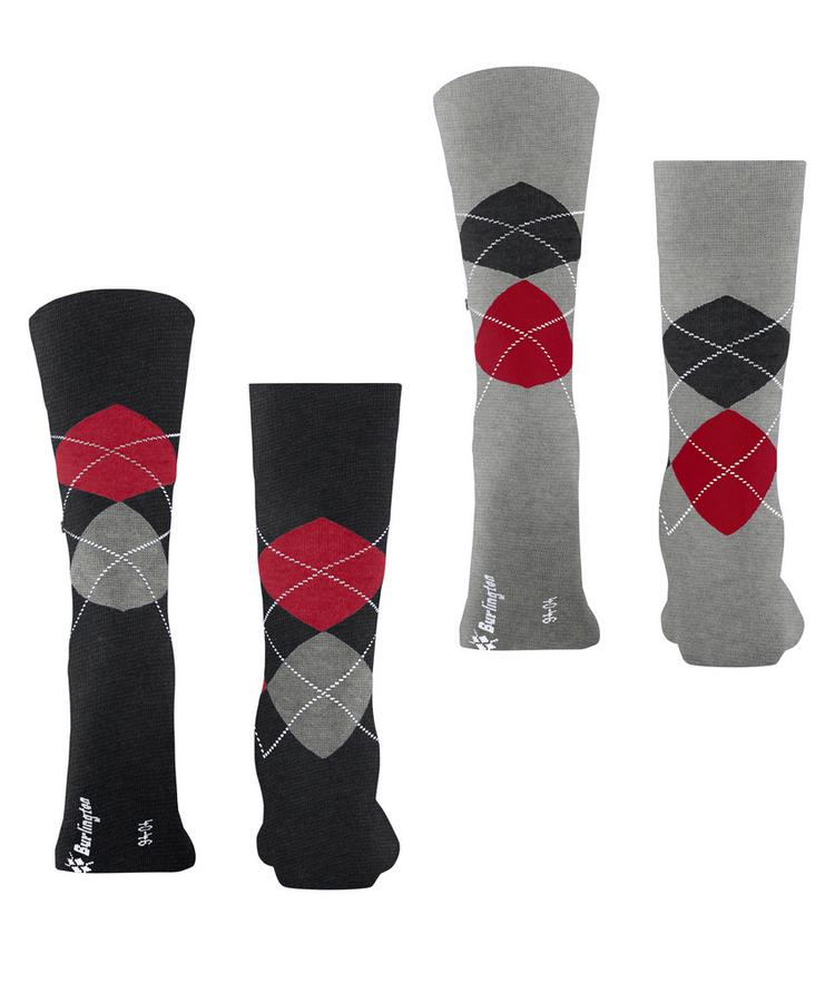 Burlington Burlington Everyday Argyle SO 2-Pack Socken Herren - oil mel. (3986) - 0 | SportScheck