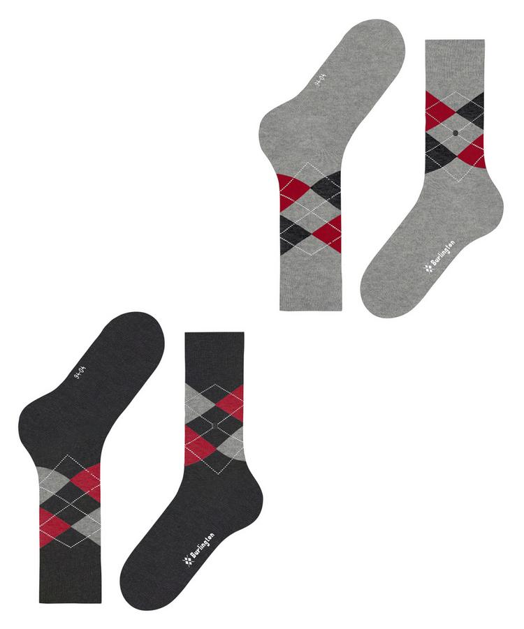 Burlington Burlington Everyday Argyle SO 2-Pack Socken Herren - oil mel. (3986) - 2 | SportScheck