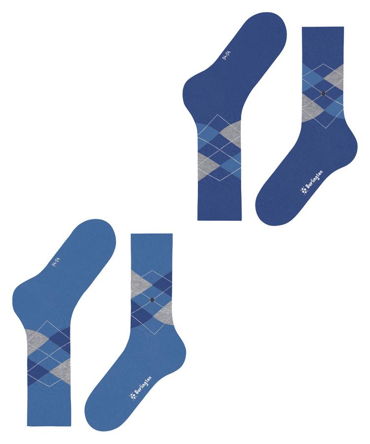 Burlington Burlington Everyday Argyle SO 2-Pack Socken Herren - cornflower blue (6337) - 2 | SportScheck