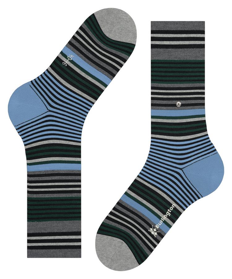 Burlington Burlington Stripe SO Socken Herren - black (3000) - 2 | SportScheck