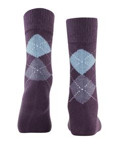 Rückansicht von Burlington Freizeitsocken Damen wineberry (8761)
