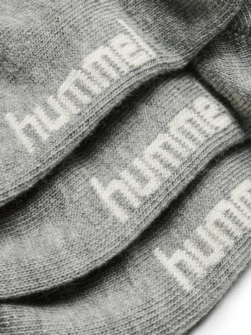 Rückansicht von hummel SORA 3-PACK SOCK Freizeitsocken Kinder GREY MELANGE