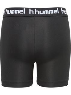 Rückansicht von hummel HMLTONA TIGHT SHORTS Funktionsshorts Kinder BLACK