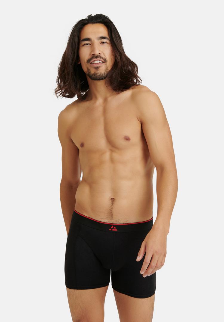 DANISH ENDURANCE DANISH ENDURANCE Bamboo Trunks Unterhose Herren - schwarz/rot - 0 | SportScheck