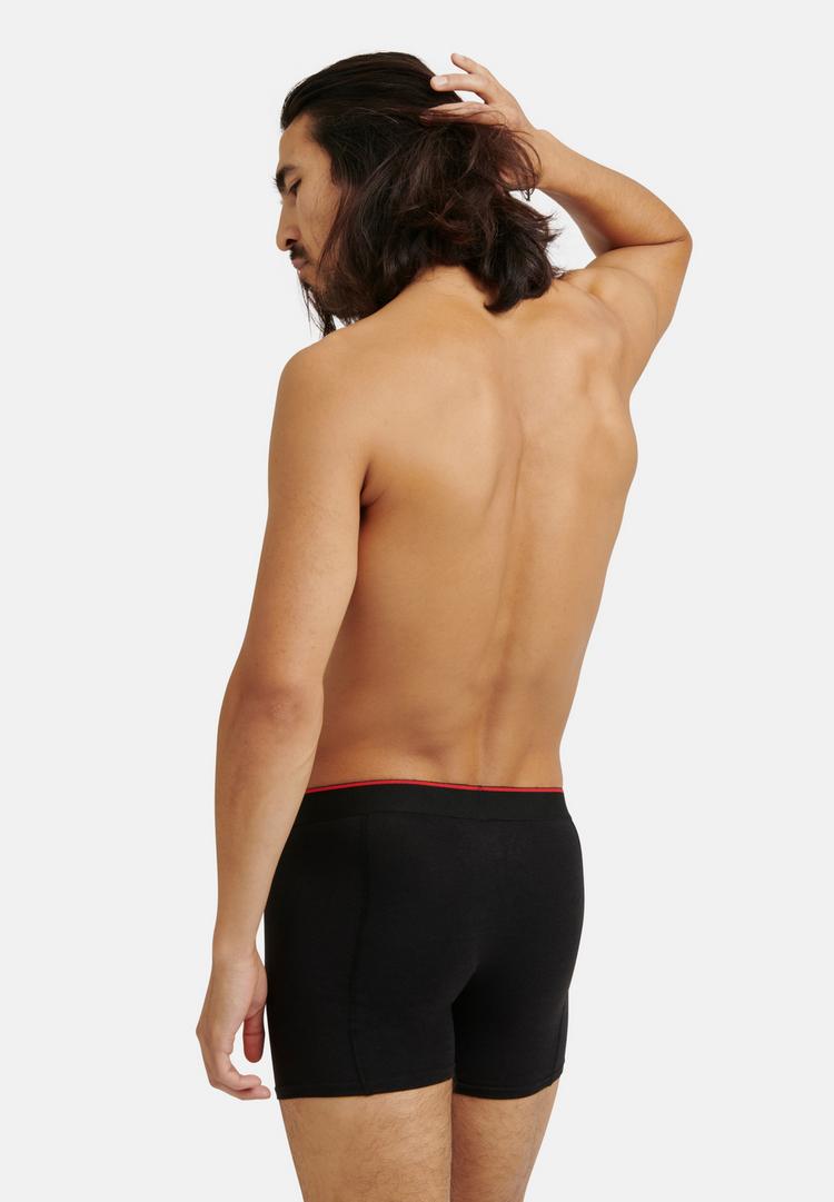 DANISH ENDURANCE DANISH ENDURANCE Bamboo Trunks Unterhose Herren - schwarz/rot - 2 | SportScheck