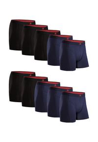 DANISH ENDURANCE Bamboo Trunks Unterhose Herren - black_red_navy