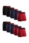DANISH ENDURANCE Bamboo Trunks Unterhose Herren - navy_black_red_red