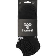 Rückansicht von hummel hmlCHEVRON 6-PACK ANKLE SOCKS Freizeitsocken BLACK/BLACK