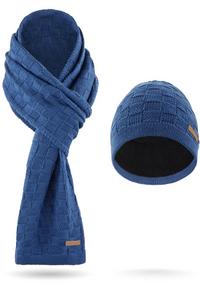 normani Yuma Set M&uuml;tze, Schal und Handschuhe - Marine